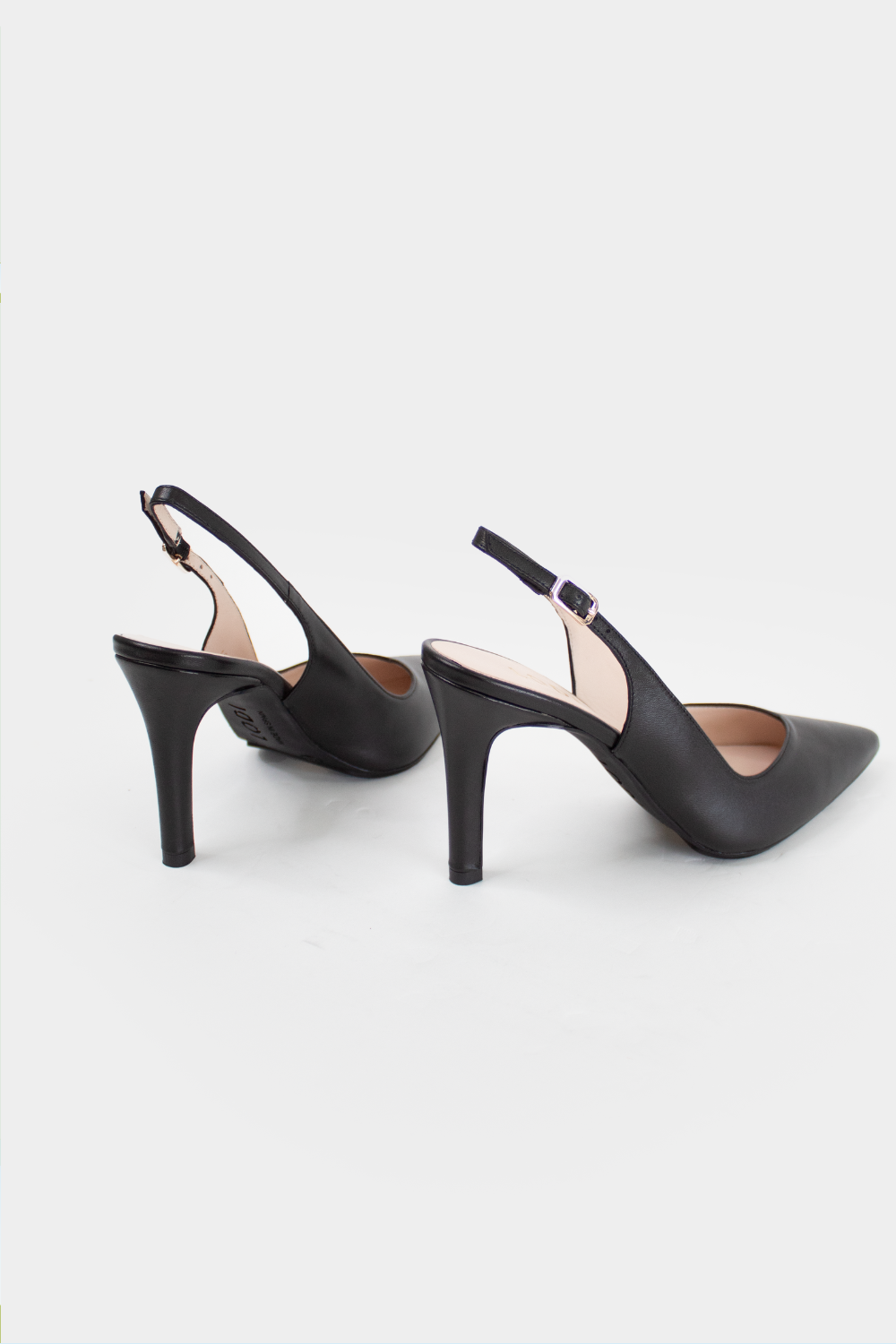 LODI Black Slingback High Heels - Raian