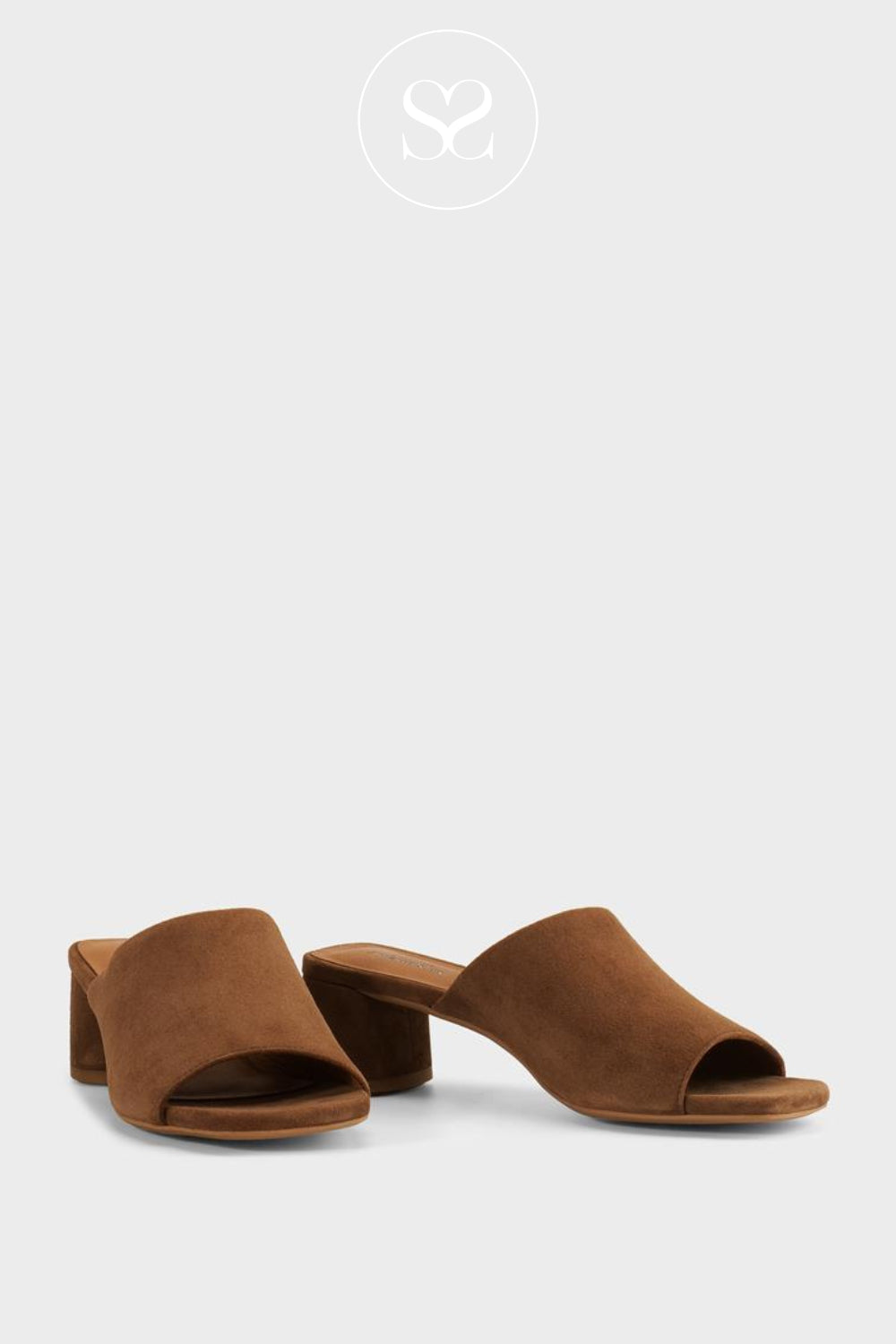 Vagabond Brown Block Heel Mules Piper 5921-201