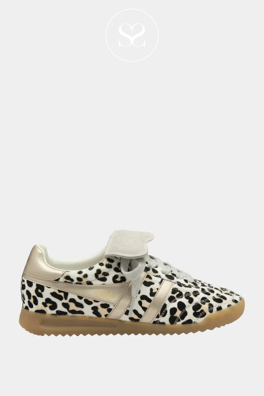 GOLA Leopard Print Retro Trainers - Stadium '86 Sahara