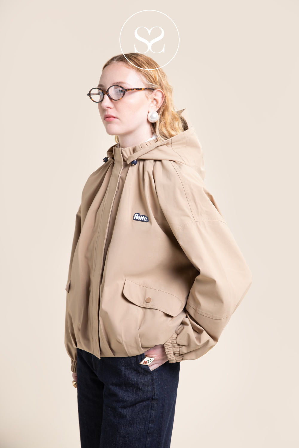 Flotte Camel Waterproof Puffer Jacket - Garance