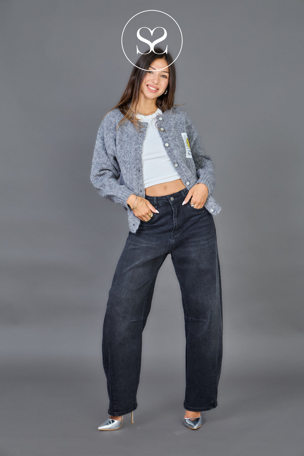 Black Barrel Jeans - Louisa