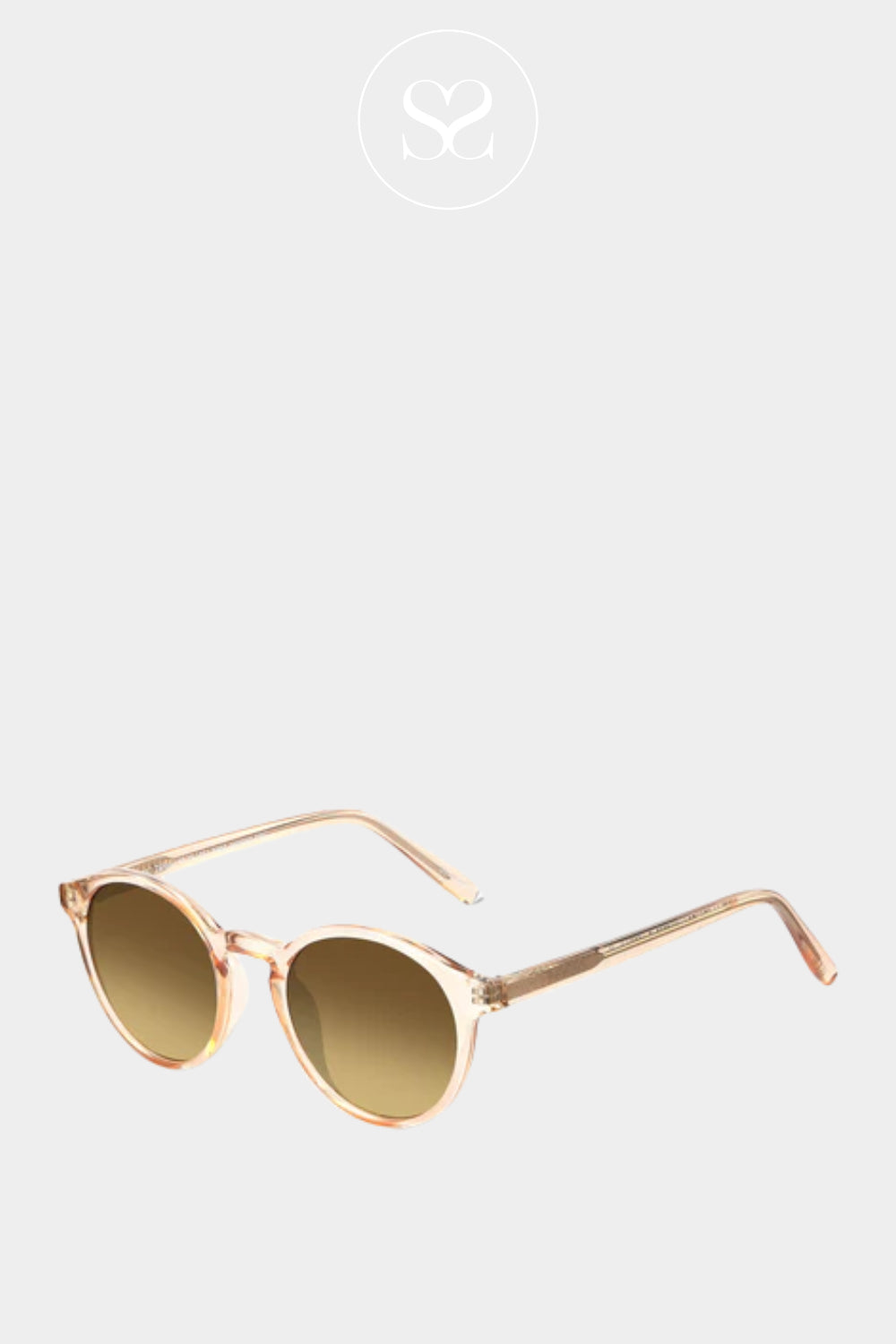Eco Shades Brown Rounded Sunglasses - Zannon