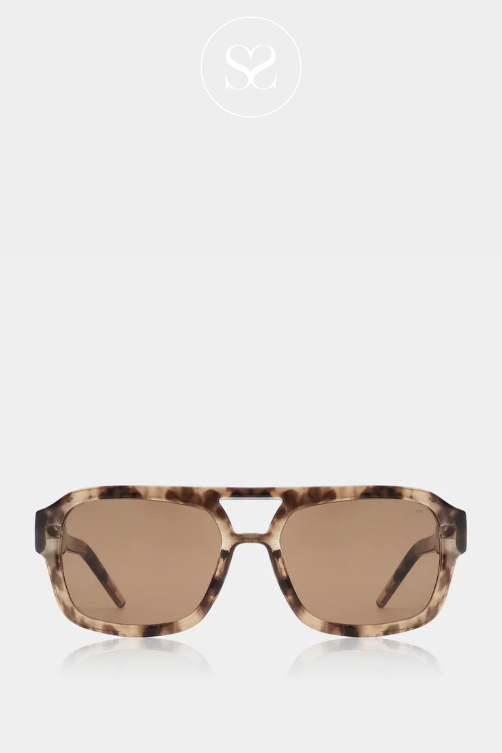 A.KJAERBEDE Tortoise Shell Coquina Sunglasses - Kaya