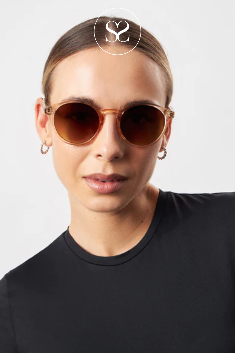 Eco Shades Brown Rounded Sunglasses - Zannon