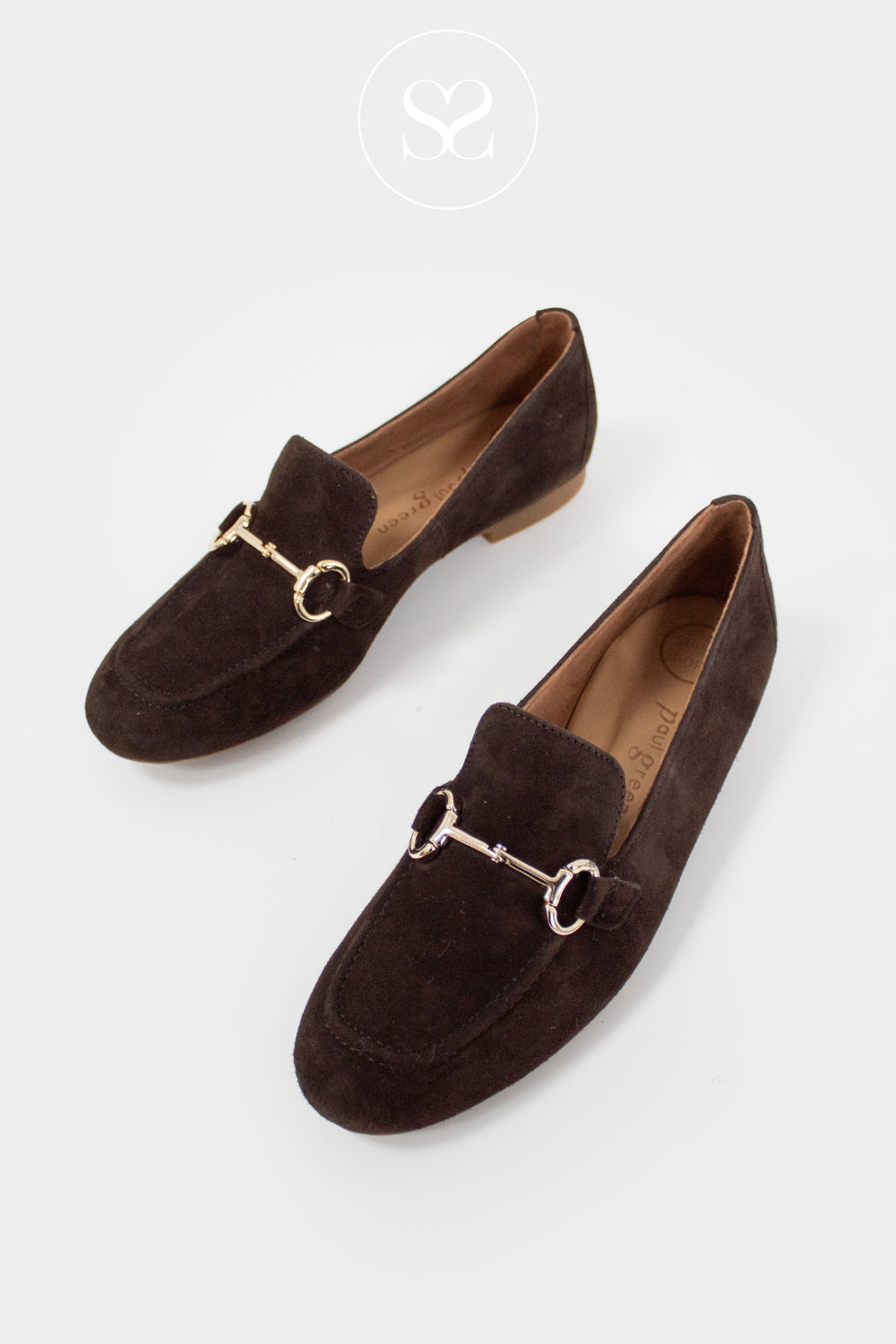 PAUL GREEN BROWN SUEDE LEATHER PENNY LOAFERS - IRELAND