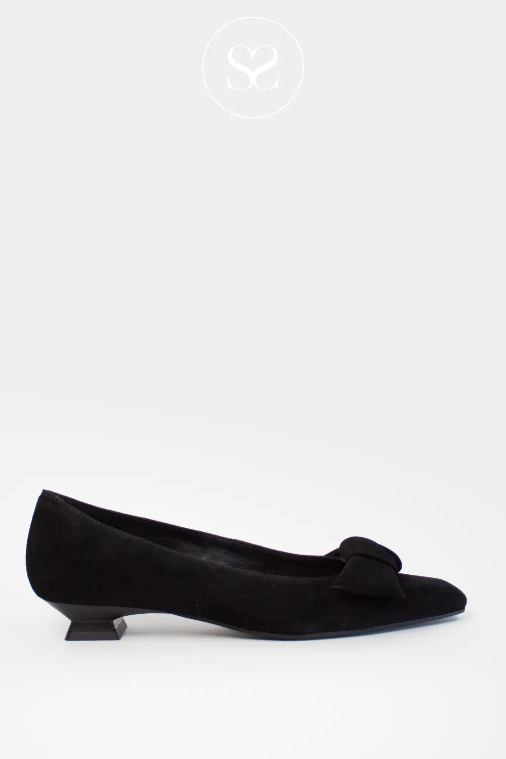 LODI BLACK LEATHER POINTED PUMPS SHOES - BED5527