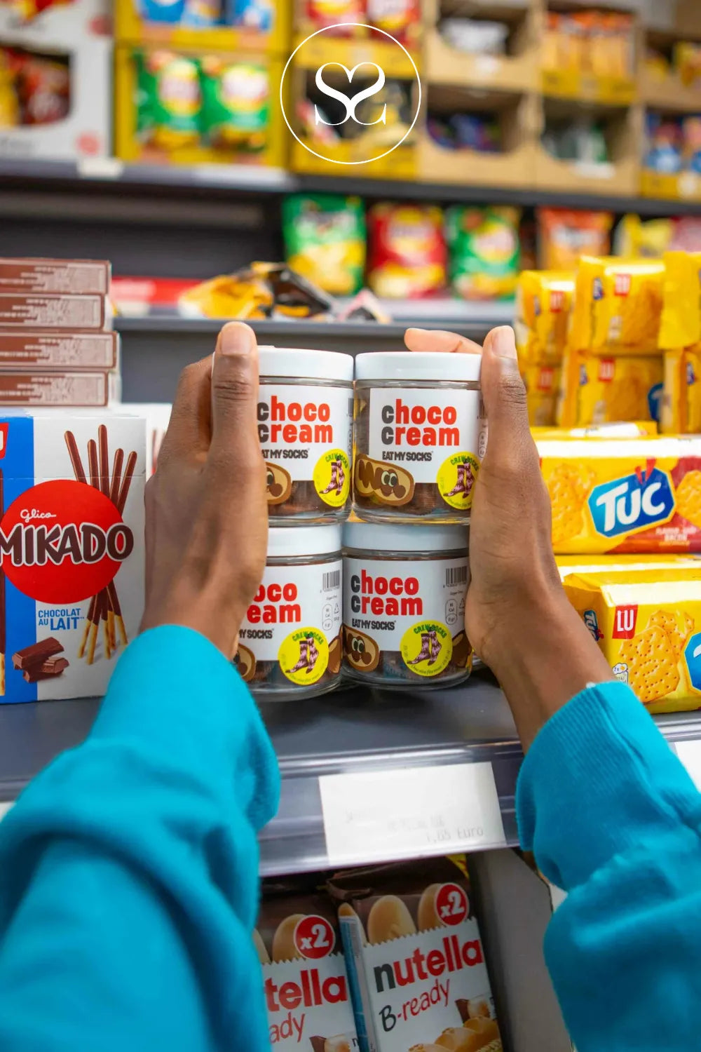 EAT MY SOCKS CHOCO CREAM SOCKS