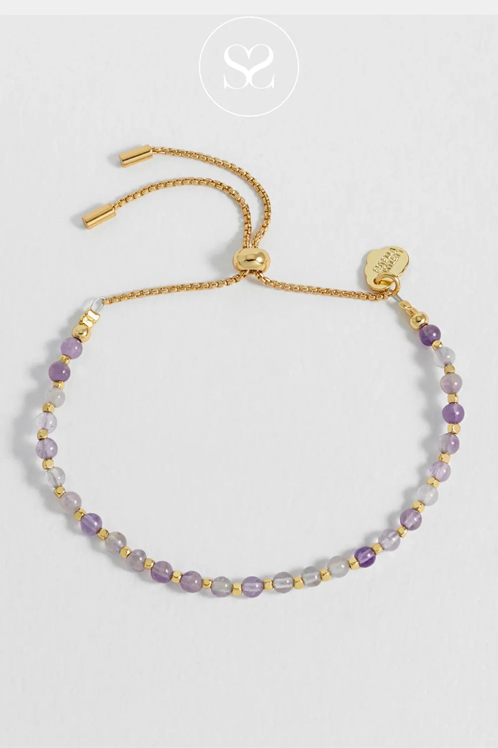 ESTELLA BARTLETT AMETHYST AMELIA BEADED BRACELET EBB6462G