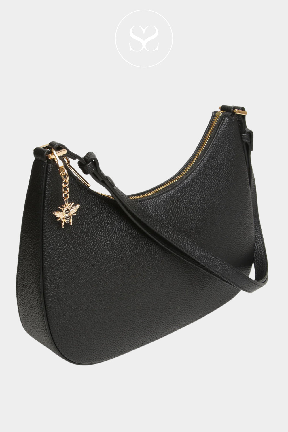 ALICE WHEELER BLACK BAG WITH ZIP CLOSURE FOR WOMEN