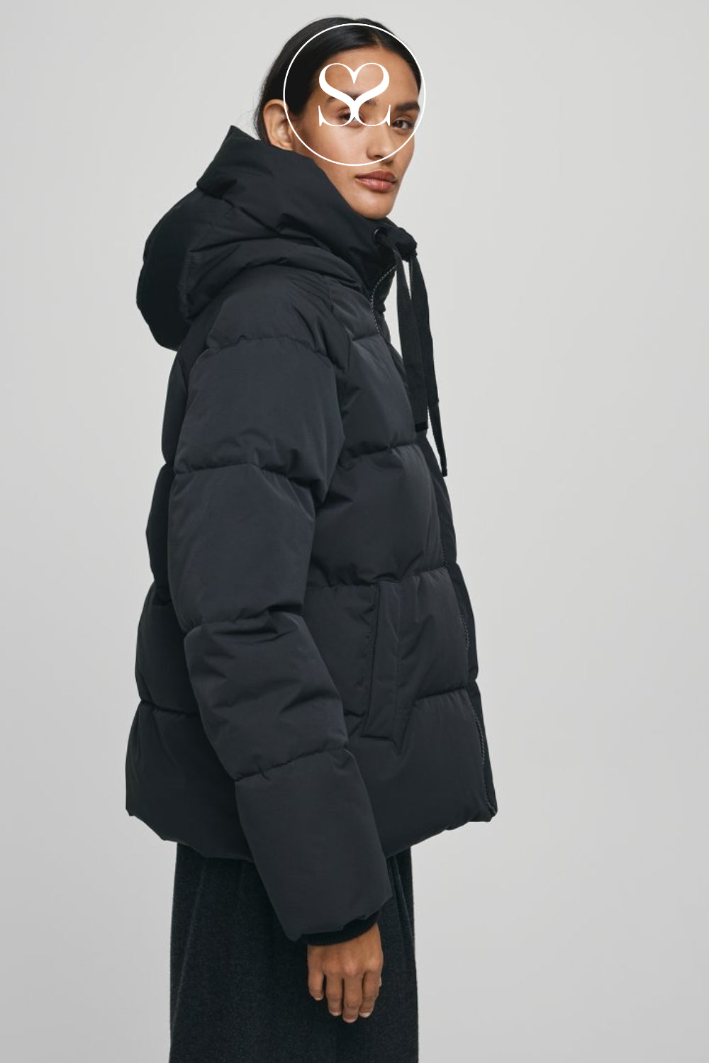 MSCH Copenhagen Chunky horizontal padding through the body and sleeves, creating a soft, voluminous shape.