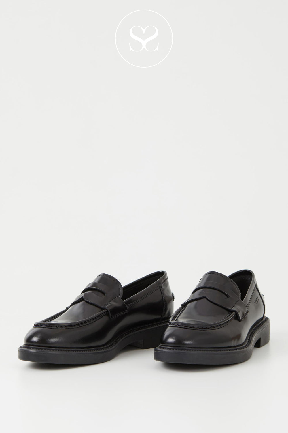 Buy women's black leather loafers online in Ireland