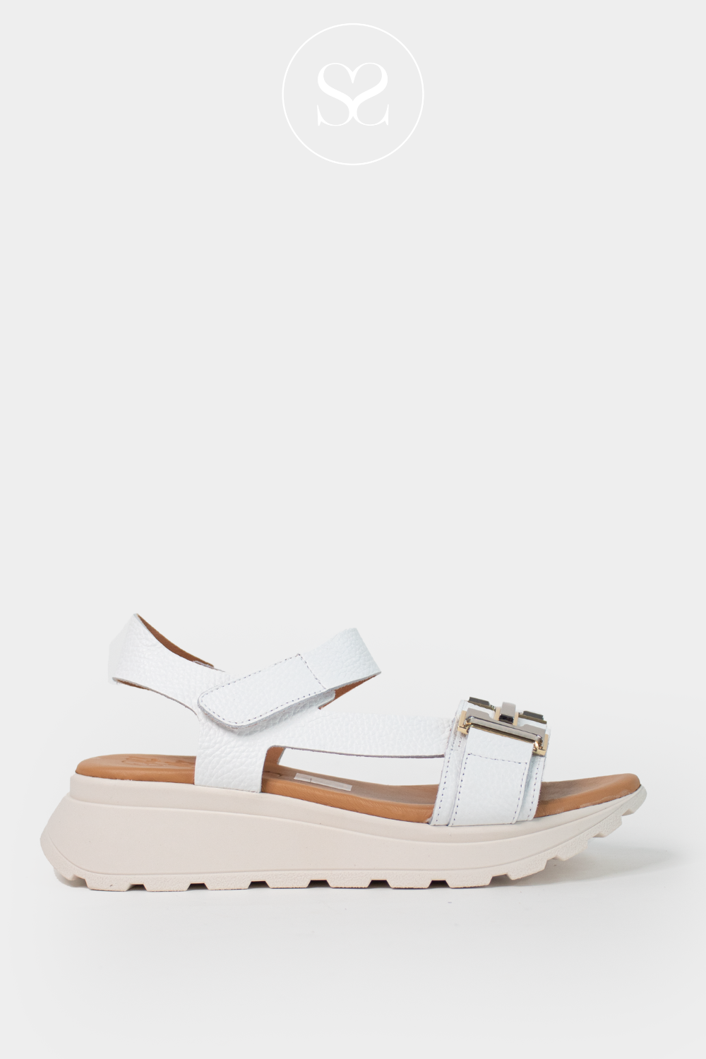 Oh My Sandals White Walking Sandals 5953 - Ireland