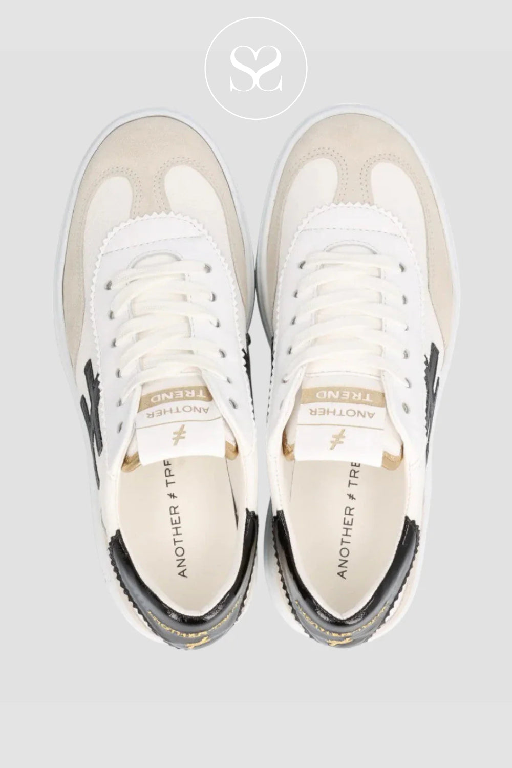 Another Trend White Platform Trainers for women - A035-61