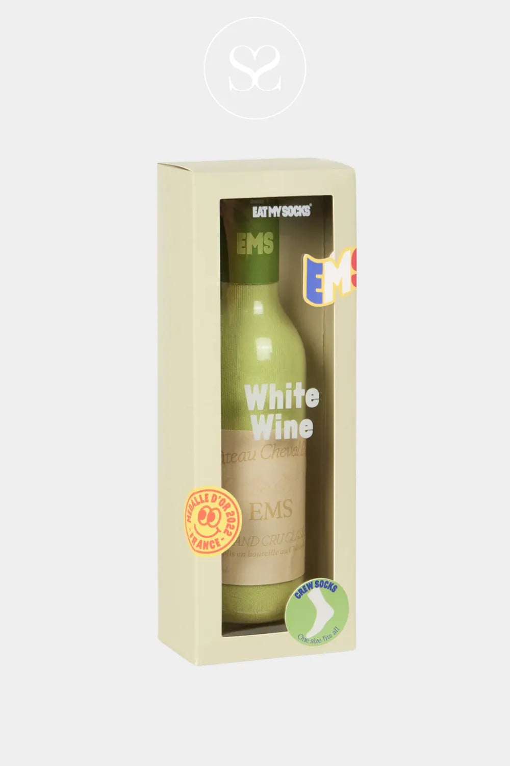 EAT MY SOCKS WHITE WINE SOCKS