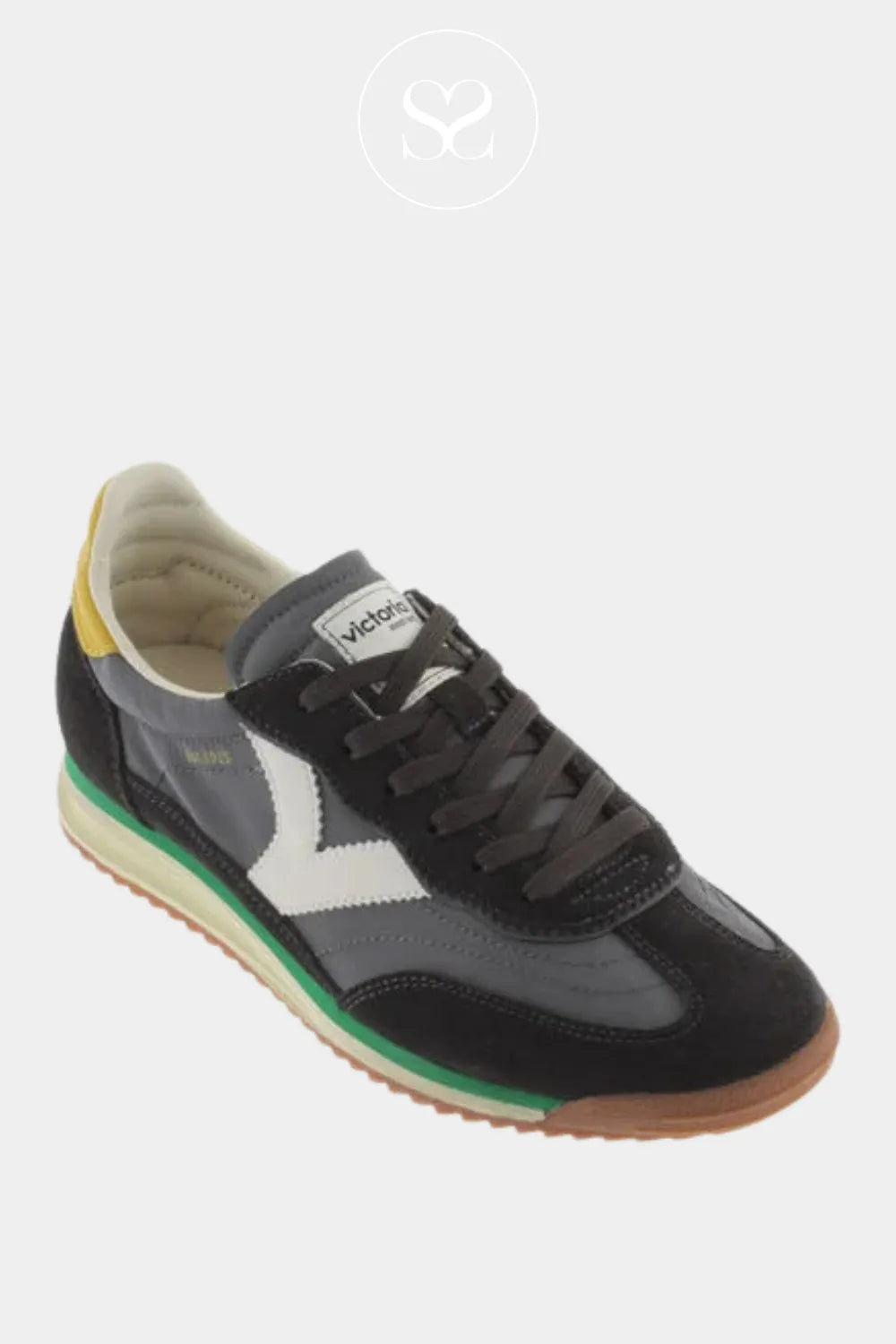VICTORIA PEWTER TRAINERS FOR WOMEN 1158100 LEATHER SNEAKERS WIH REMOVABLE INSOLE ND FLEXIBLE SOLE FOR ALL DAY COMFORT