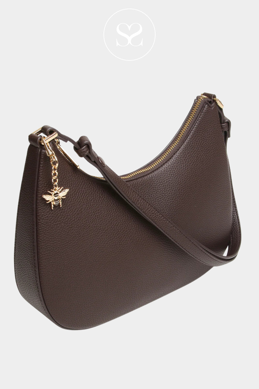 ALICE WHEELER BROWN CROSS BODY BAG WITH ADJUSTABLE STRAP- IRELAND