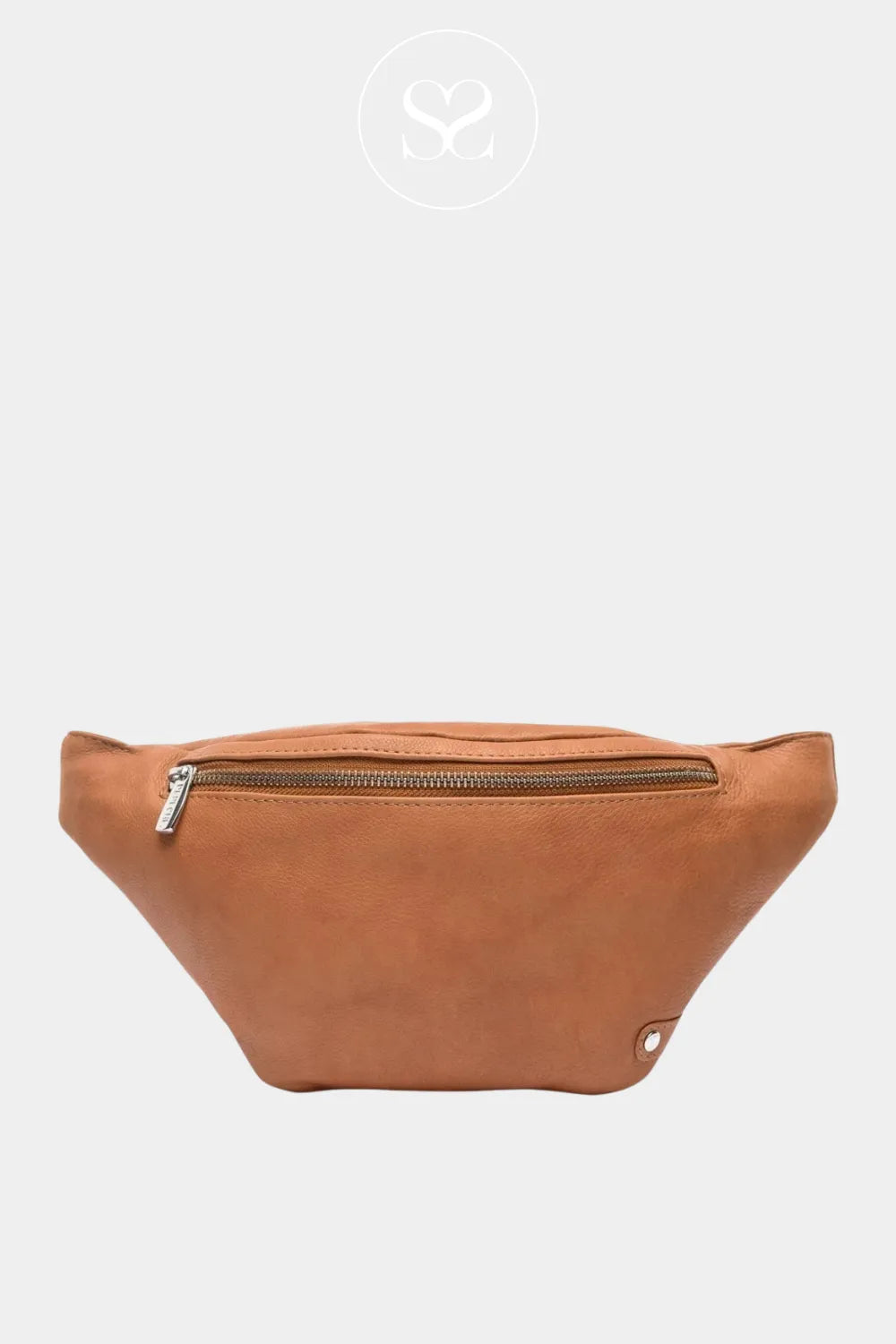 Depeche Camel Leather Crossbody Bum Bag - 12556