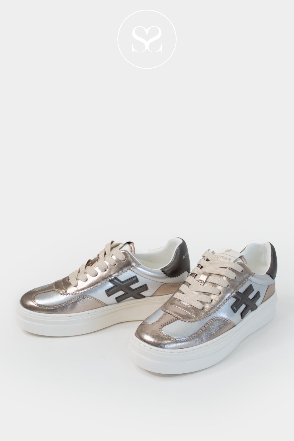 Another Trend Metallic Platform Trainers A035-61
