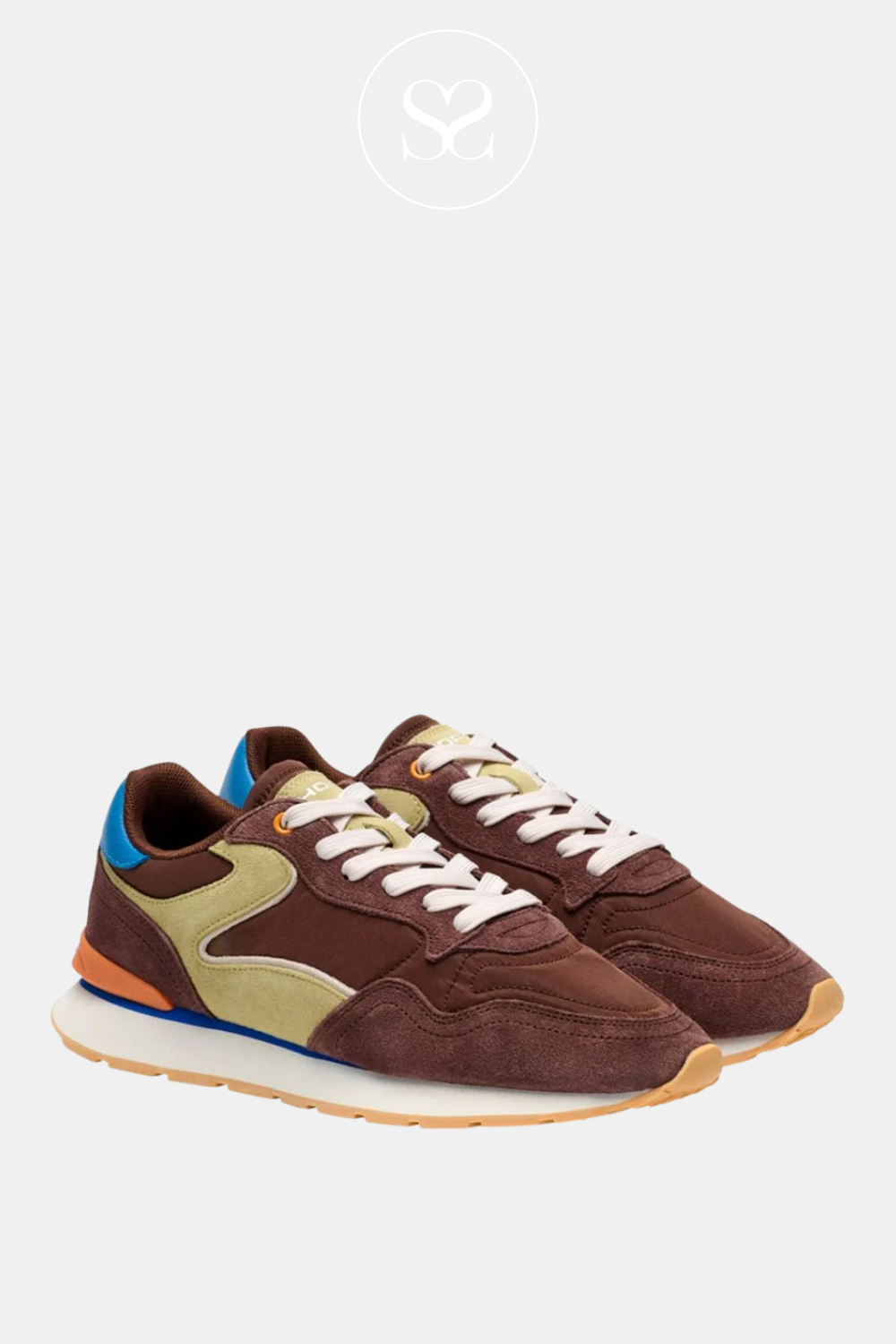 Hoff Brown Sporty Wedge Trainers - City Dopamine