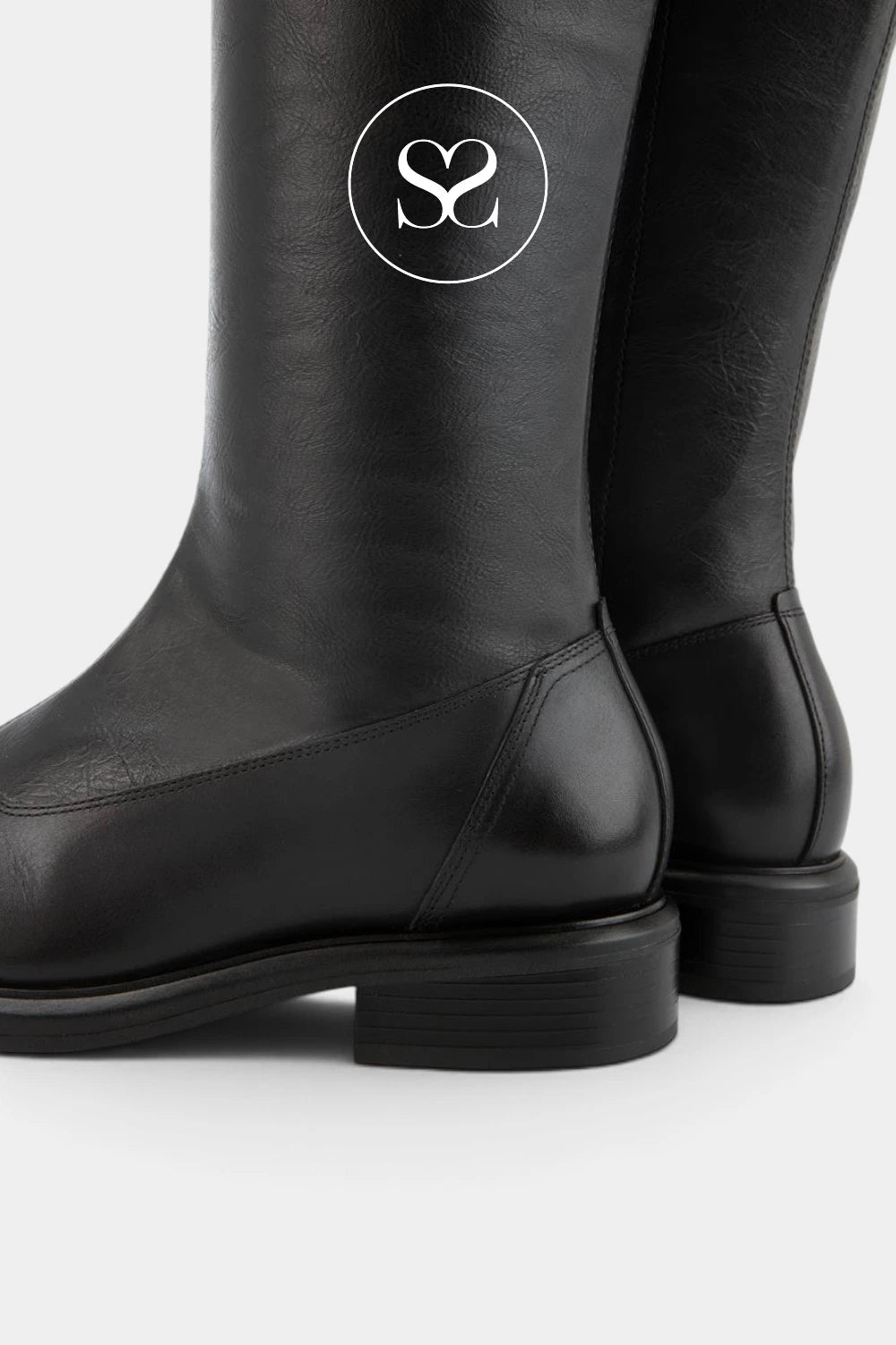Vagabond Black Knee High Boots - Ellis- 6230-002