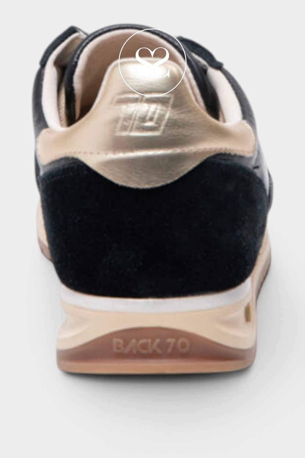 Black and gold Back70 trainers with chunky sole
