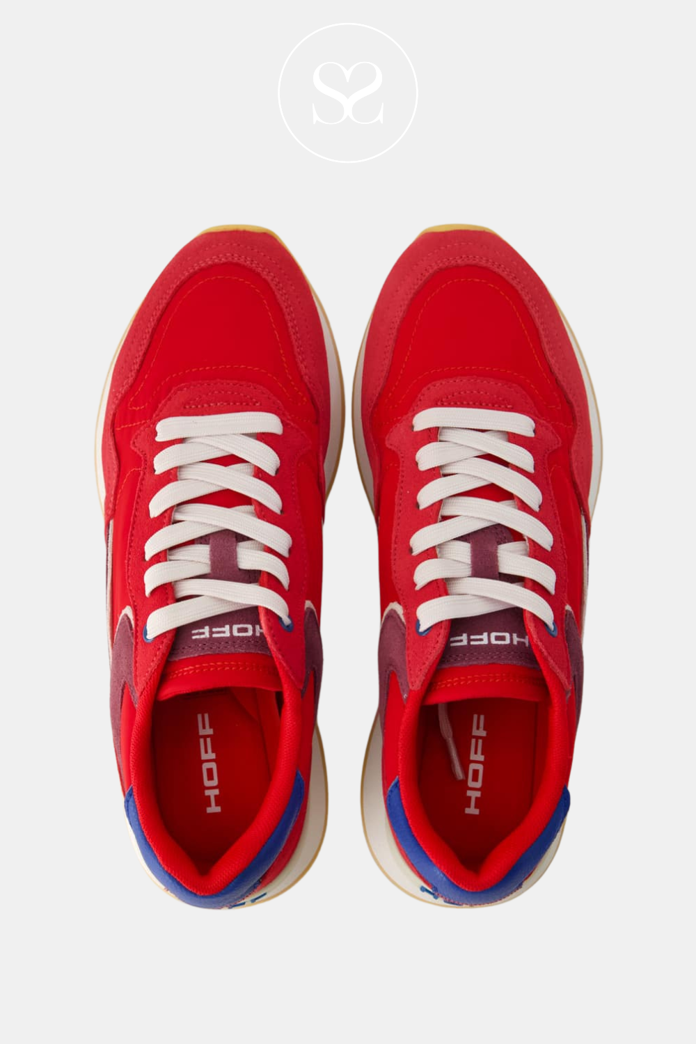 Hoff Red Sporty Wedge Trainers - City Dopamine ireland