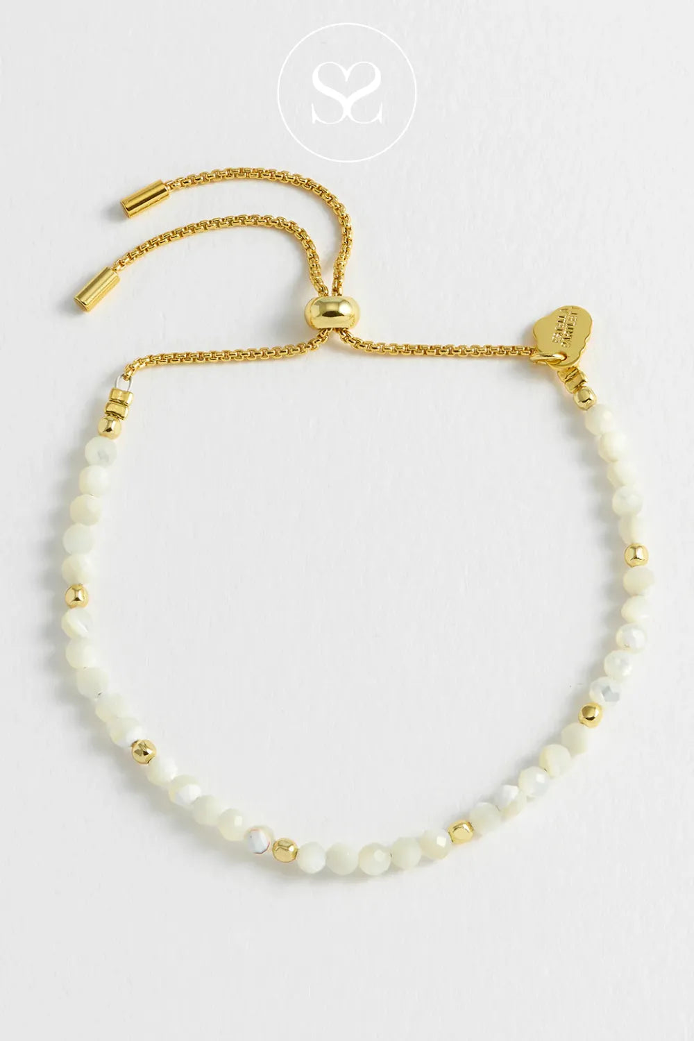 ESTELLA BARTLETT PEARL BRACELET EBB5439G Elegant and delicate – beautiful milky pearls and gold plating