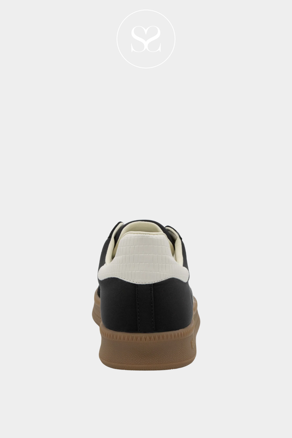 Back70 Black Retro Trainers - Double