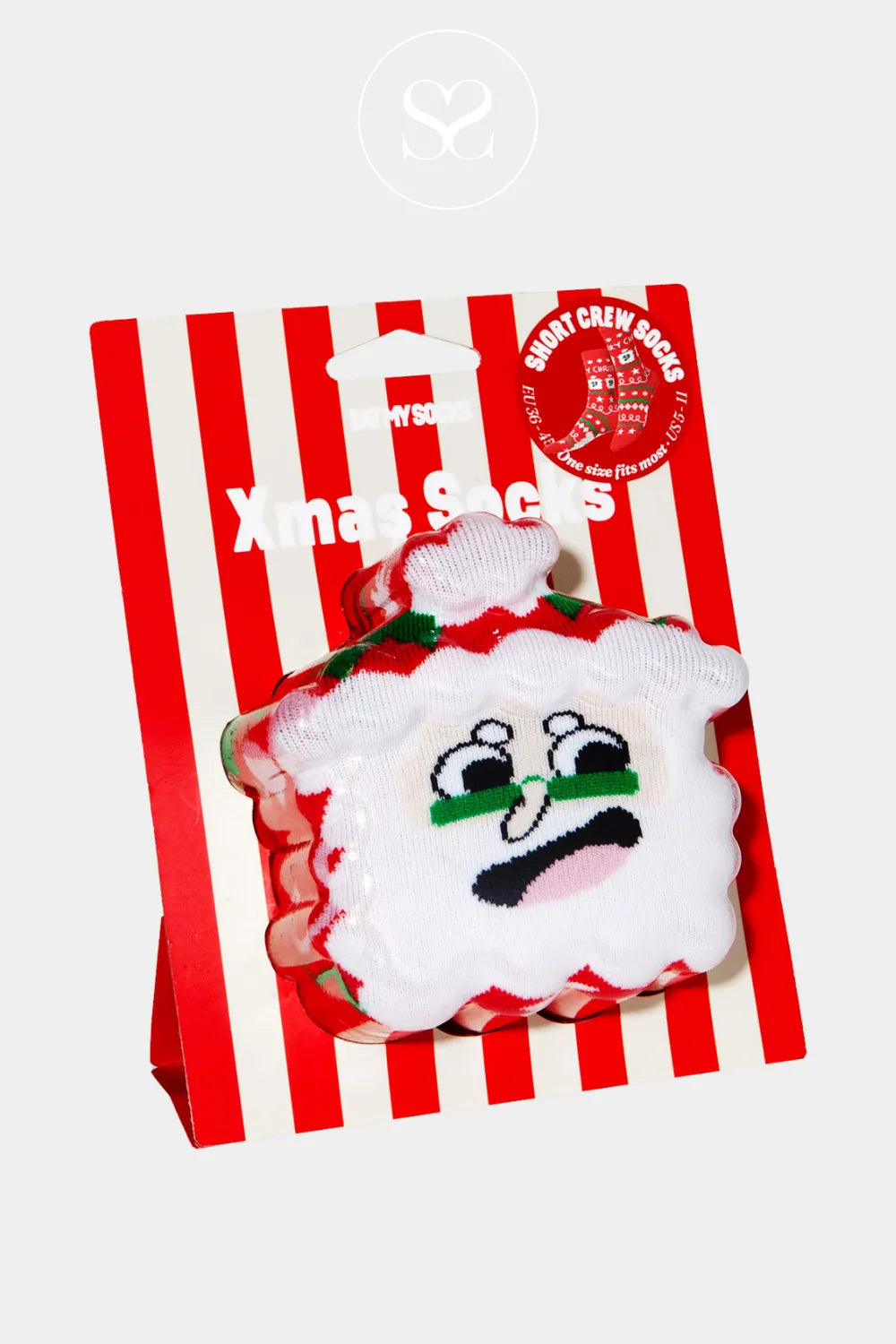 EAT MY SOCKS XMAS SANTA SOCKS