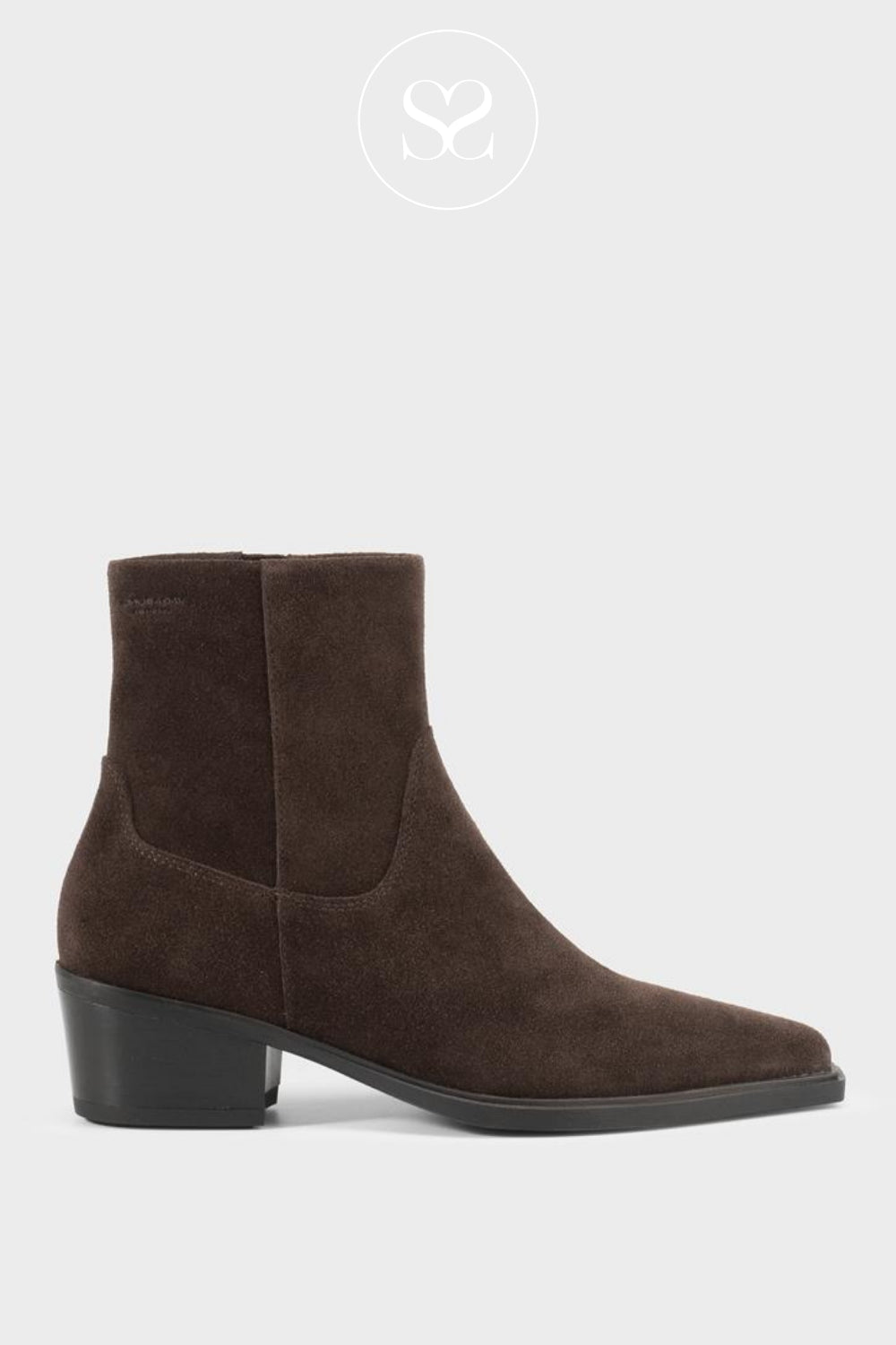 Vagabond Coffee Brown Suede Ankle Boots - Kelsey 5810-140 Ireland