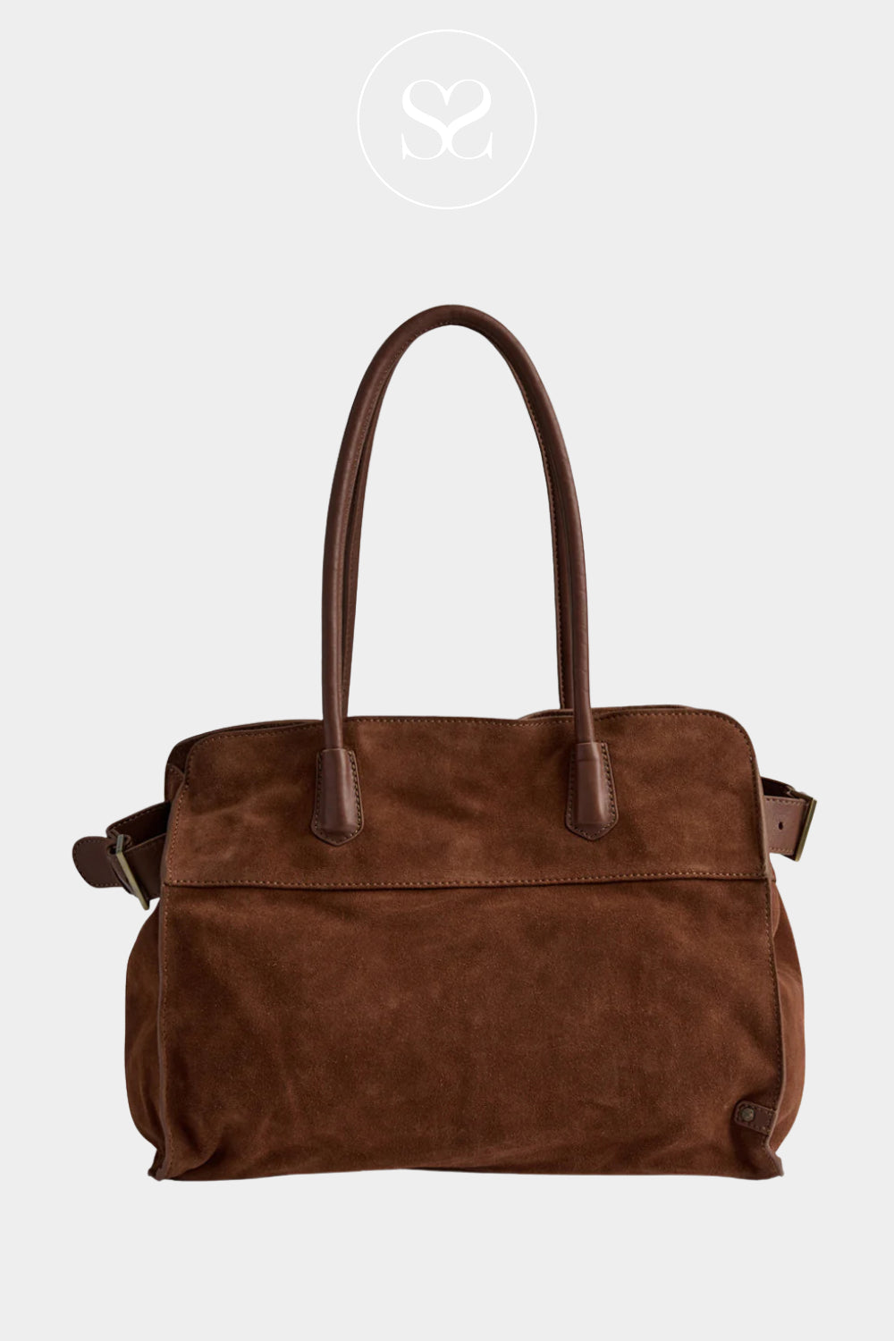 Depeche Tan / Brown Suede Shopper / Tote Bag - 16640