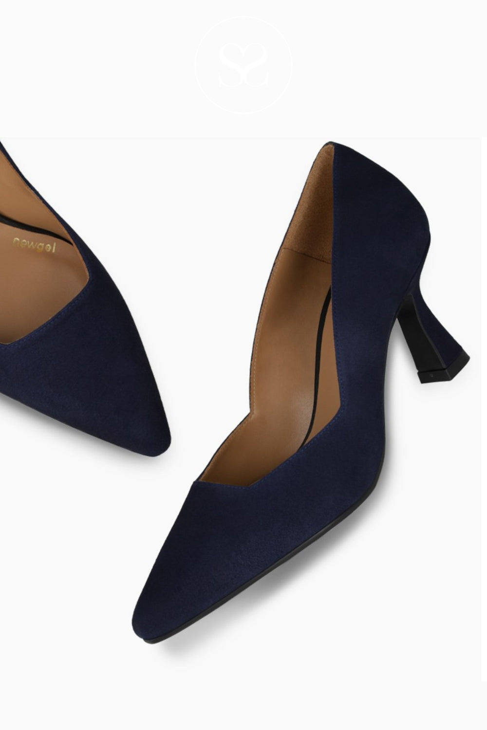 Lodi leather lined mid heels with gel cushioning