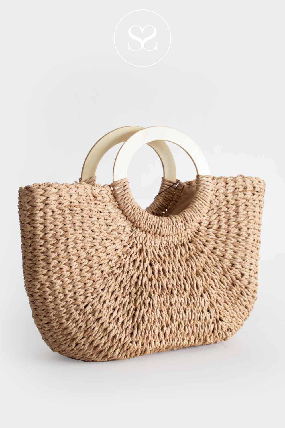 JS3335 CAMEL WOVEN BAGS