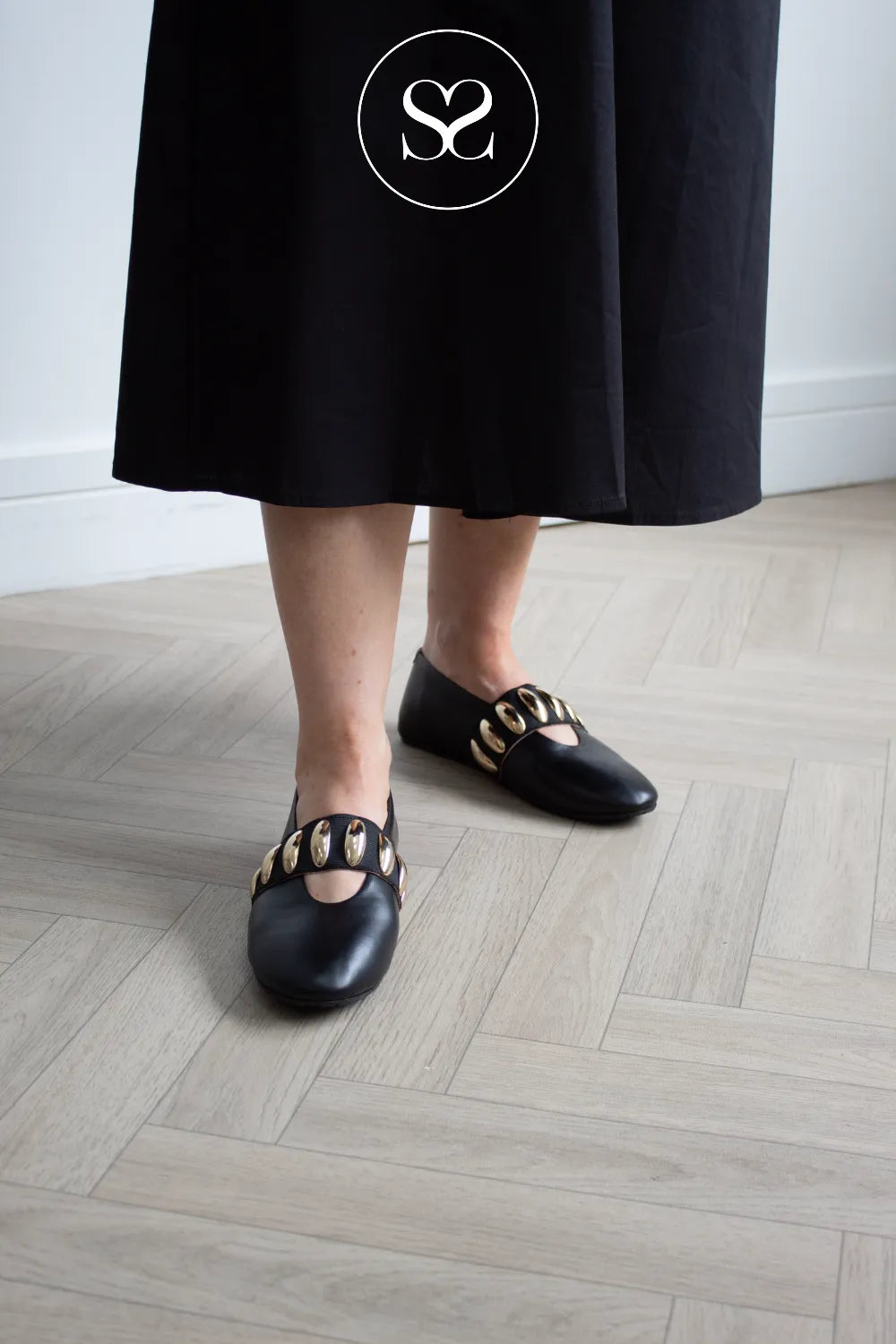 Babouche Black Ballerina Flats - Eden