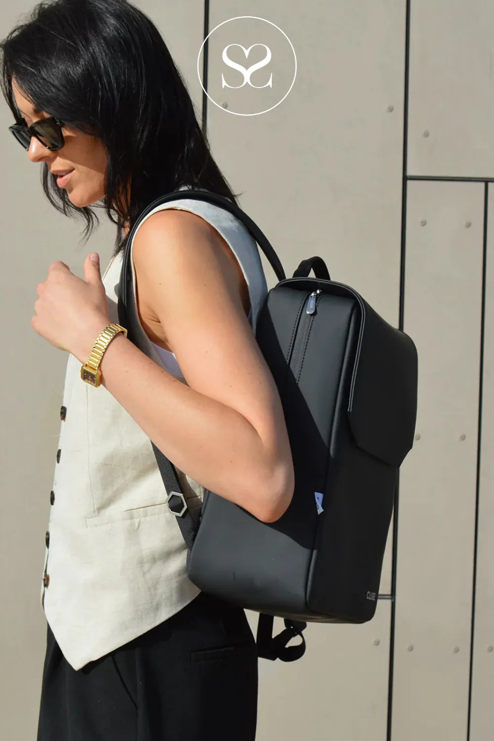 CLUSE BLACK/GREY REVERSIBLE BACKPACK CX03501