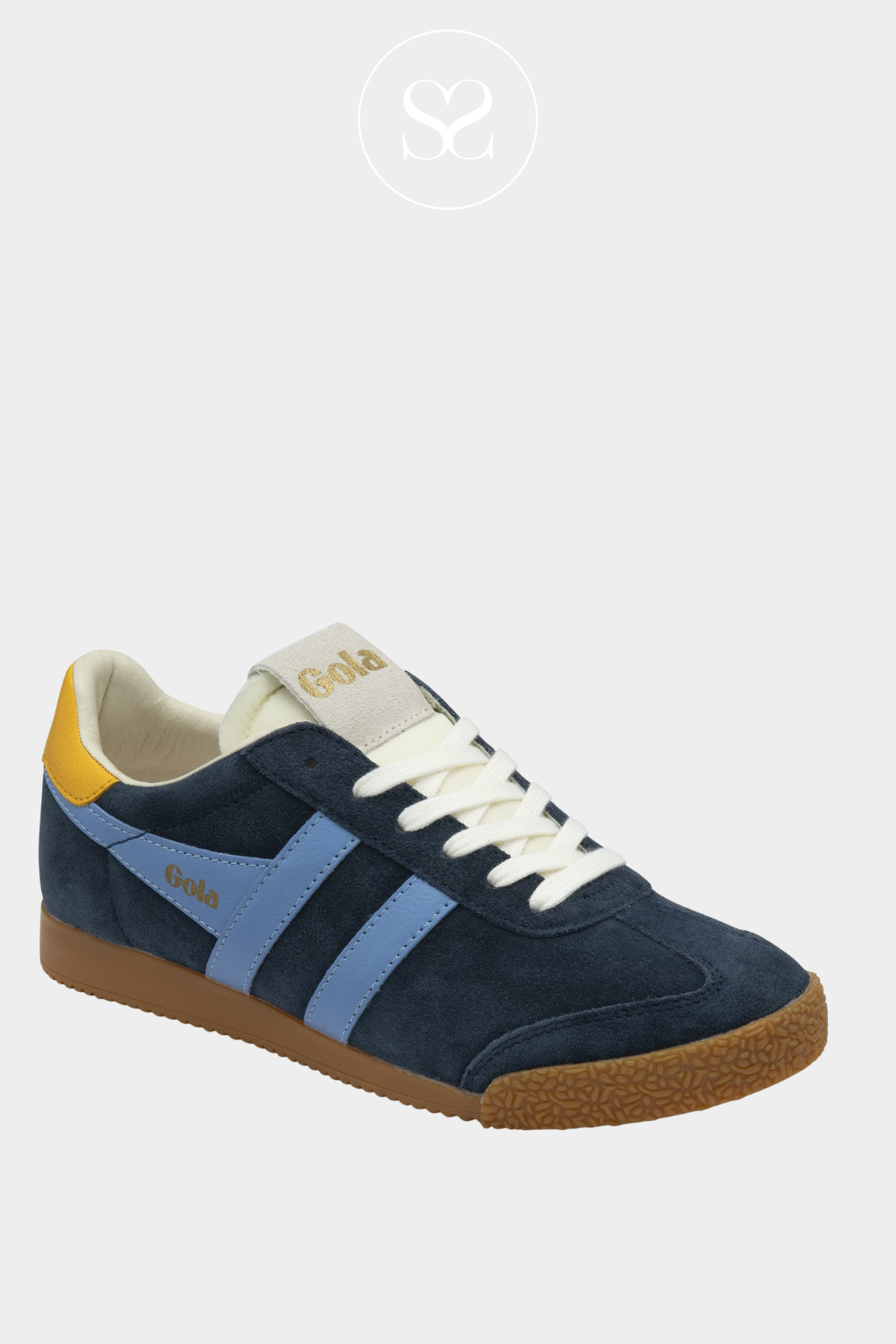 GOLA ELAN GUM SOLE LACE UP TRAINERS.
