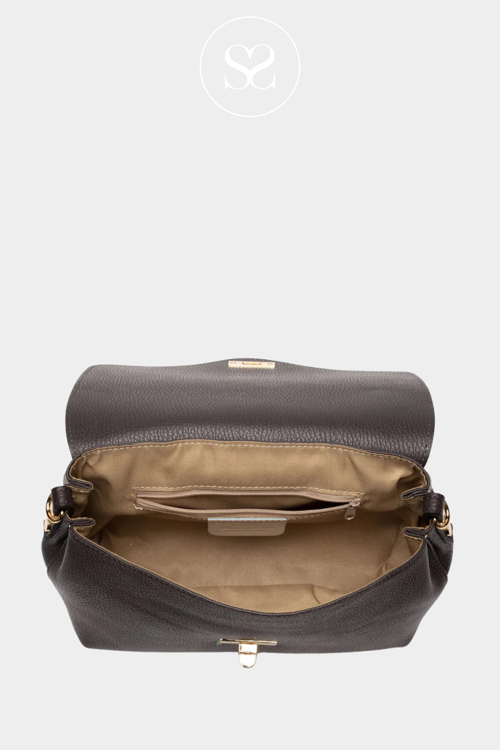 ELIE BEAUMONT - CROSSBODY/SHOULDER BAG WITH SMALL INNER ZIP COMPARTMENT