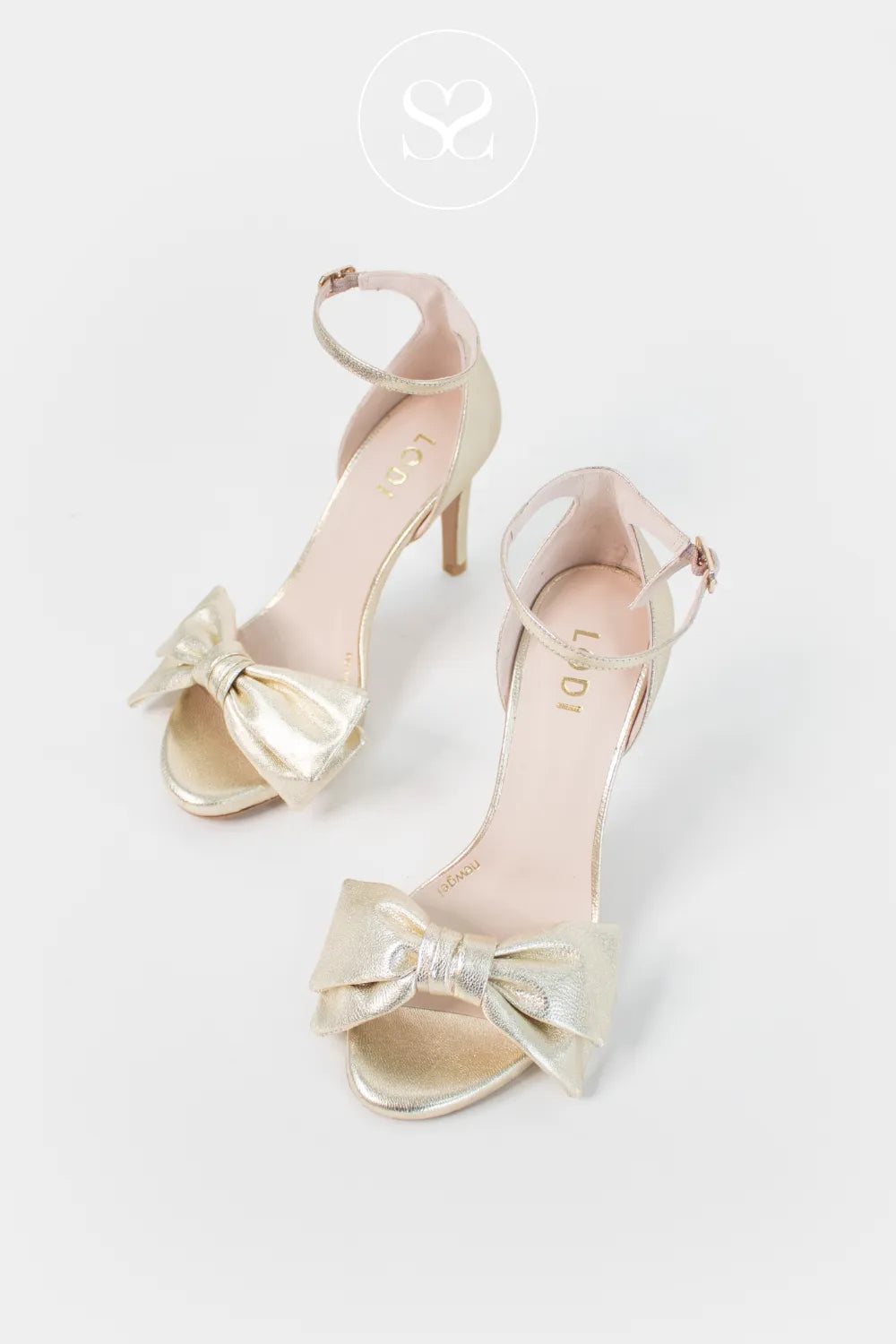 LODI Gold High Heel Sandals - INGAL Soft gel‑cushioned insole ensuring lasting comfort, hour after hour.