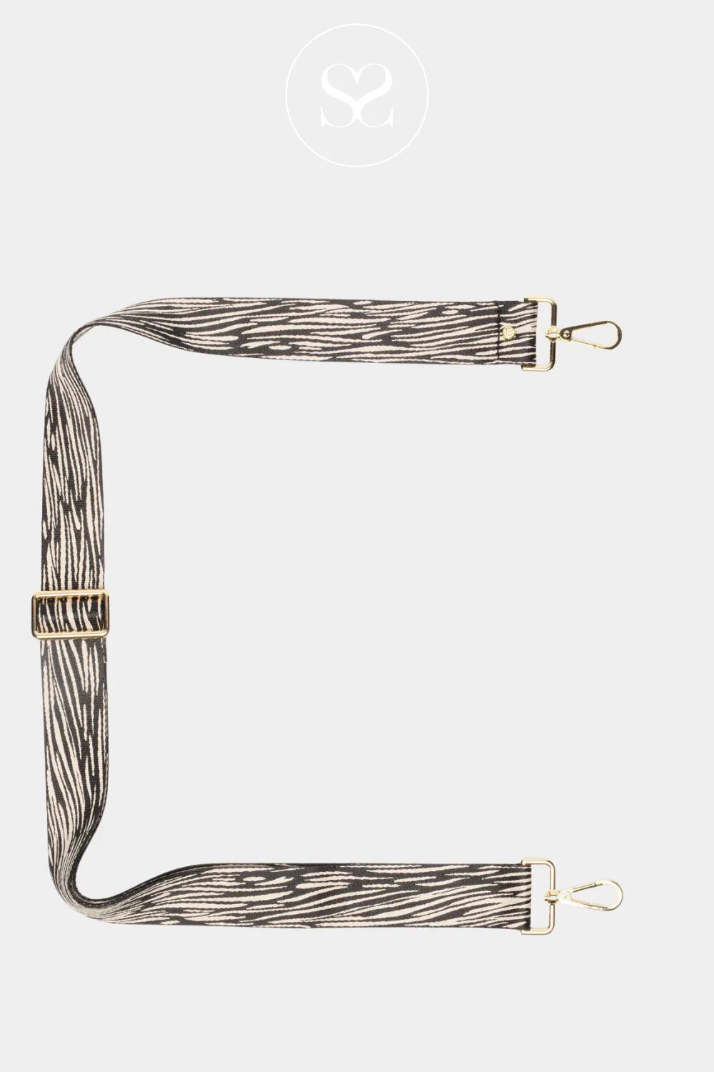 ELIE BEAUMONT - CROSSBODY STRAP - ZEBRA LUXE