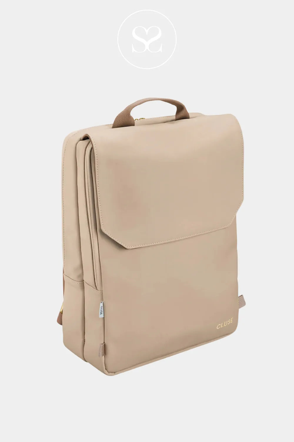 CLUSE BEIGE/BROWN REVERSIBLE BACKPACK CX03509