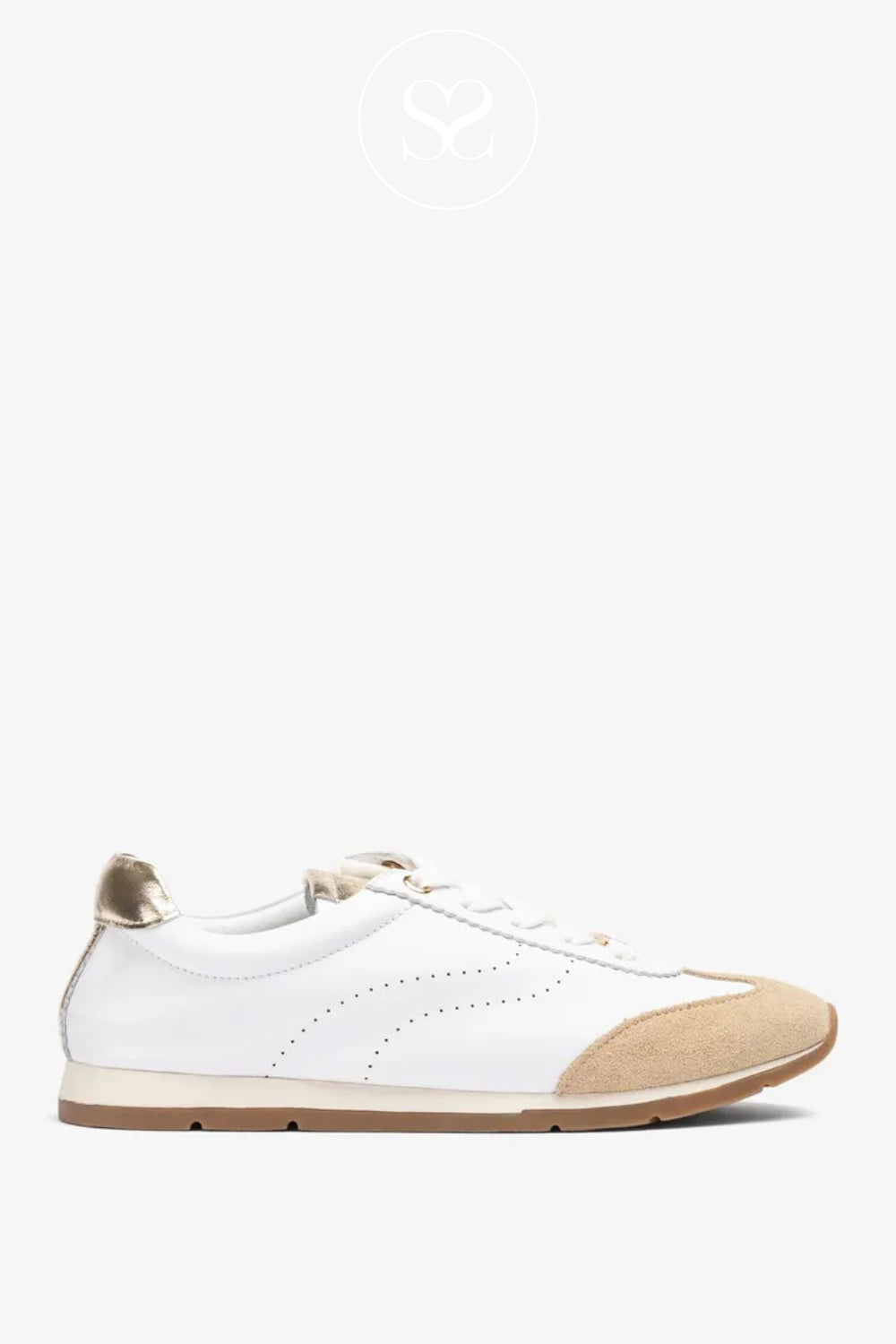 Unisa White Low Profile Trainers- Dara