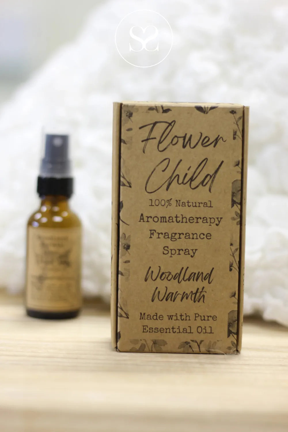 FLOWER CHILD FRAGRANCE SPRAY - WOODLAND WARMTH Lavender and Cedarwood for relaxation