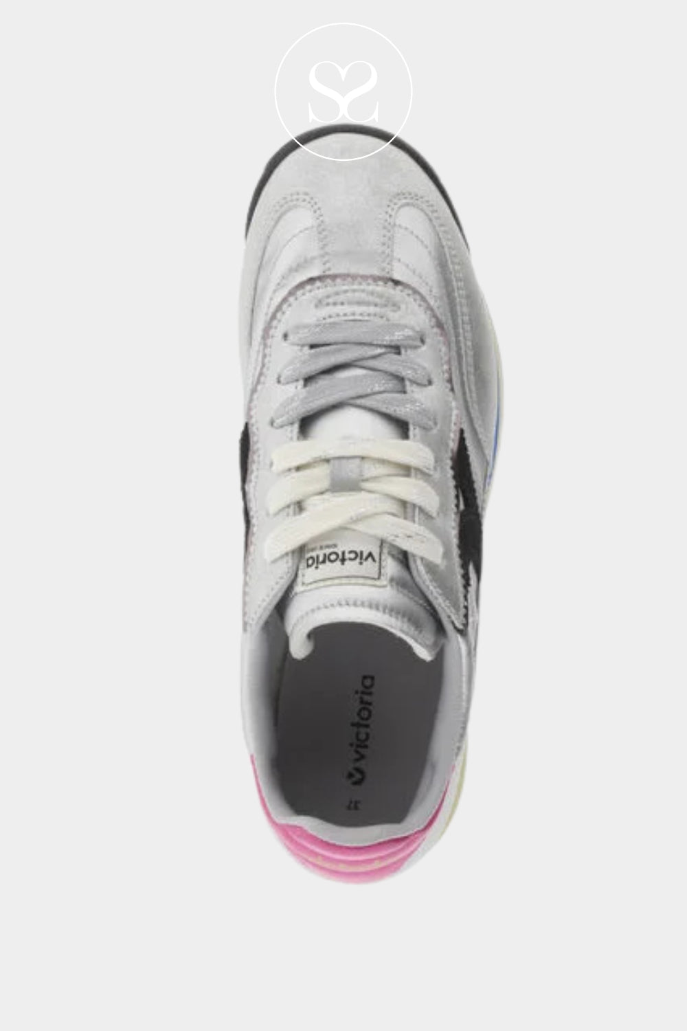 lightweight silver sneakers with arch support from Victoria in Ireland