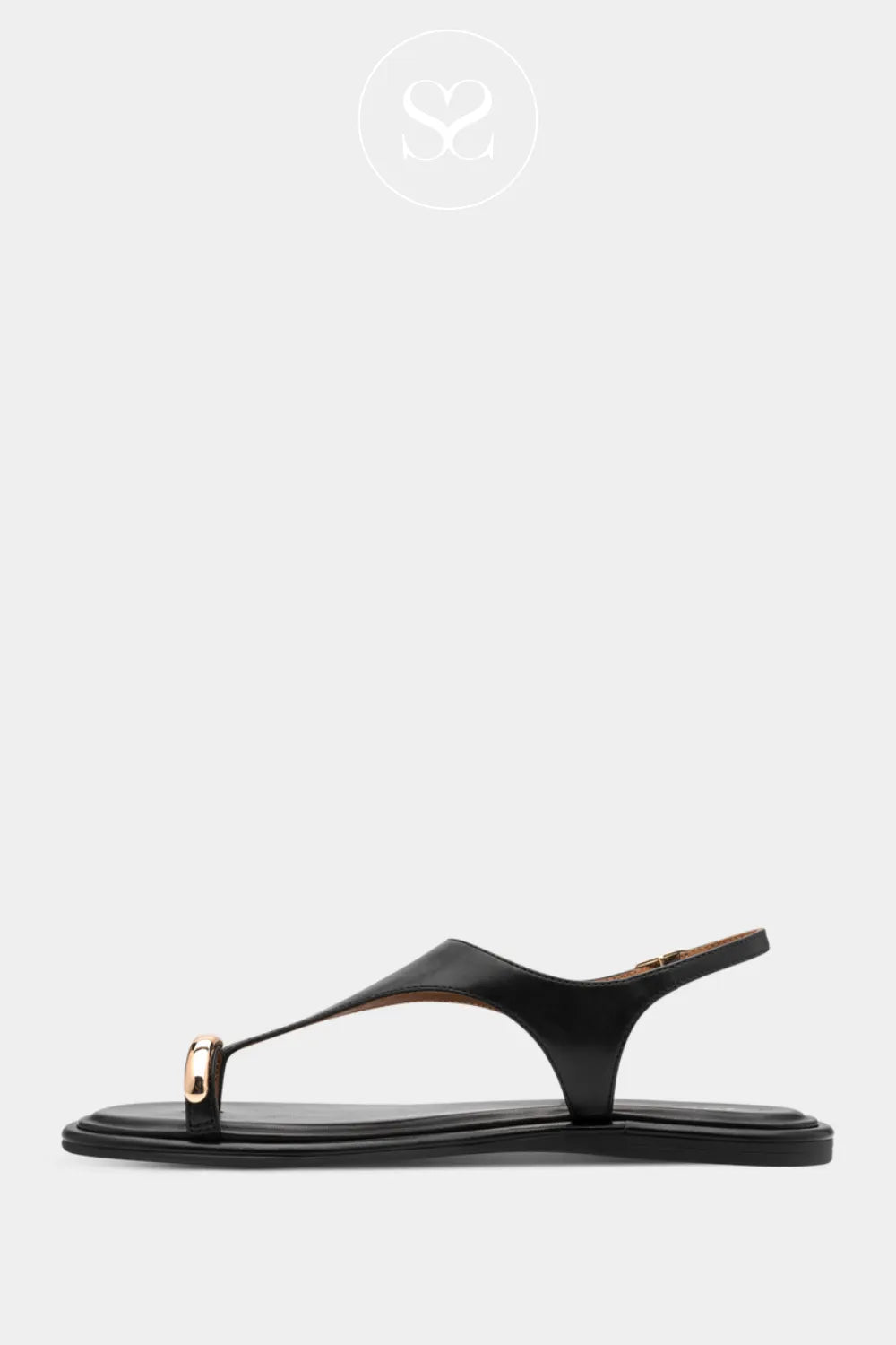 Tamaris Black Flat Sandals - 1-28142-46