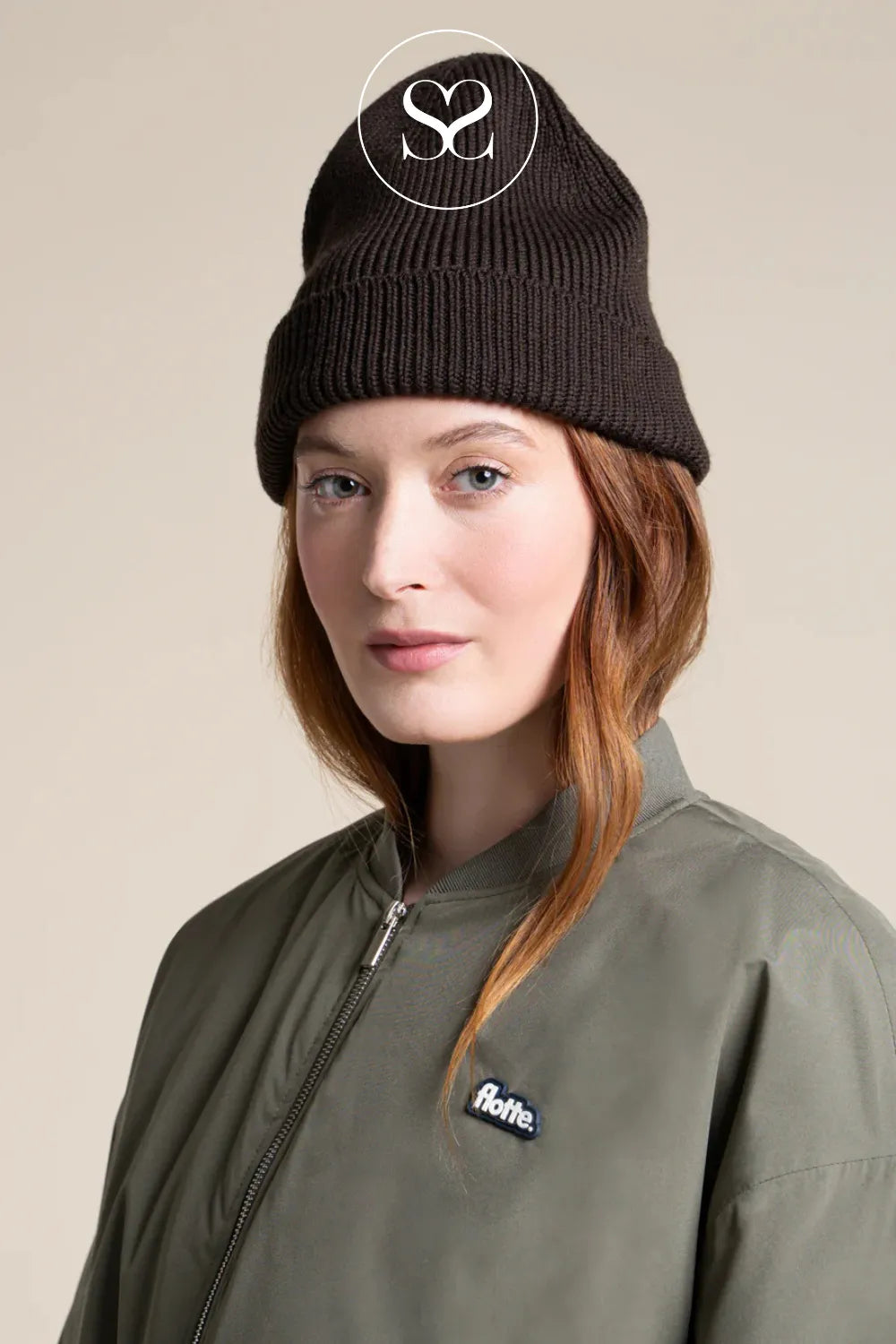 FLOTTE KHAKI WATERPROOF BOMBER JACKET ALESIA