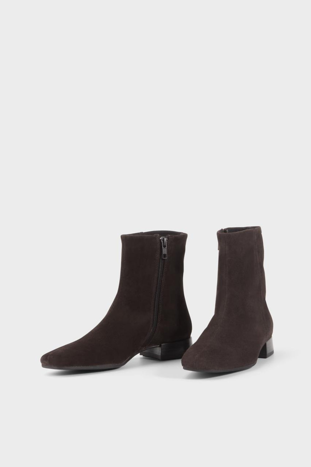 Vagabond Dark Brown Suede Block Heel Ankle Boots- Mona 5955-040 Ireland