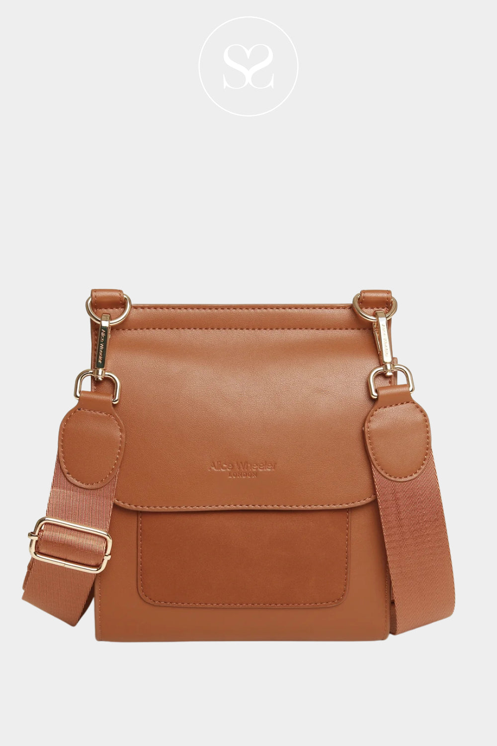 ALICE WHEELER TAN CROSSBODY HANDBAG SEVILLE