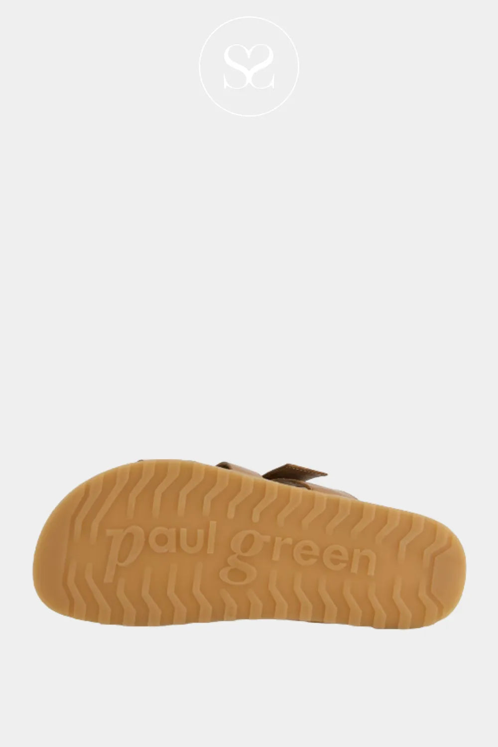 Paul Green 6171 Tan Leather Slider Sandals Ireland