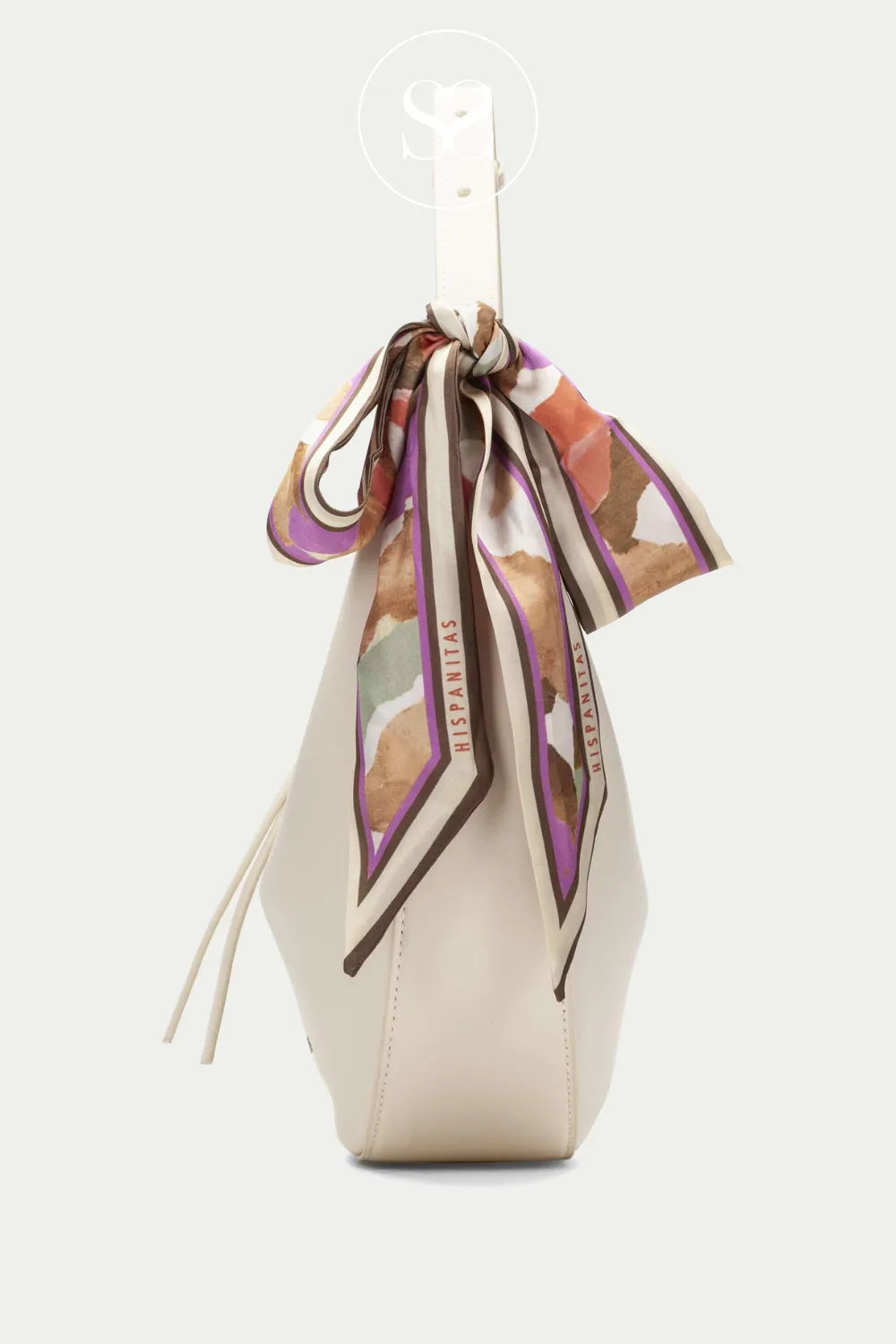 Hispanitas Cream Shoulder Bag - BV264537 Spacious interior with inside pocket