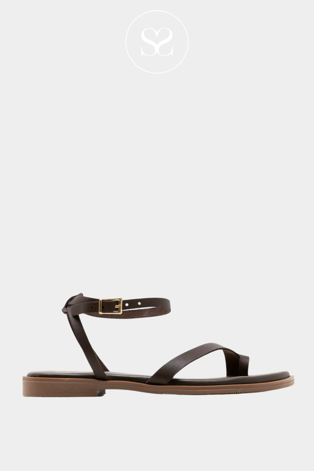 Oh My Sandals Brown strappy Flat Sandals 5857 Ireland